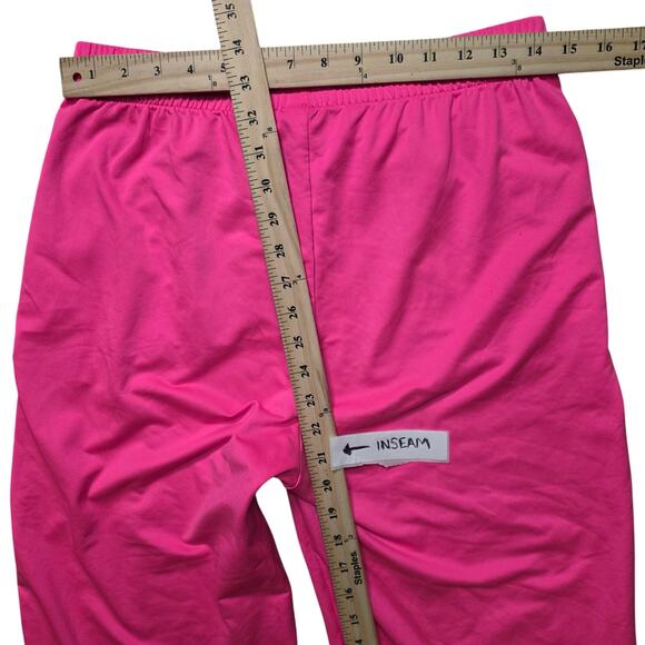 PINK Active Sweatpants Women L Pink Drawstring Wide Leg Athleisure - Picture 6 of 7